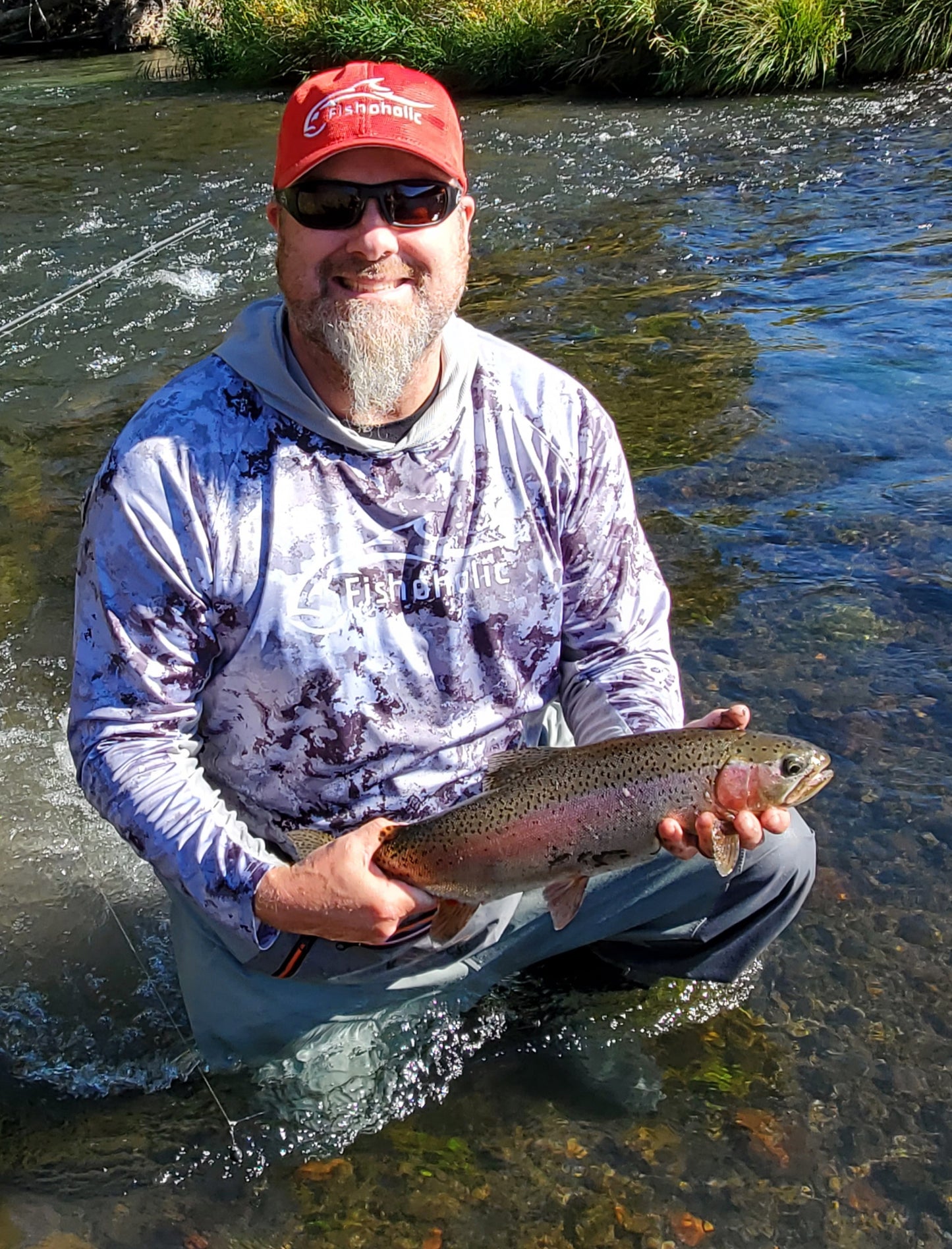 3 Colors - HOODIE - UPF50+ Performance Fishing Shirt - "Keg Fit" / Loose Style - Breathable - Quick Drying Sun Protection - water reflection print