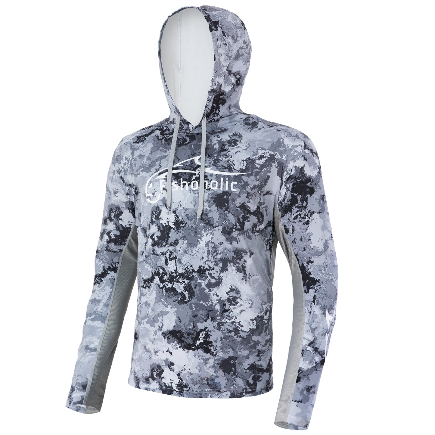 3 Colors - HOODIE - UPF50+ Performance Fishing Shirt - "Keg Fit" / Loose Style - Breathable - Quick Drying Sun Protection - water reflection print