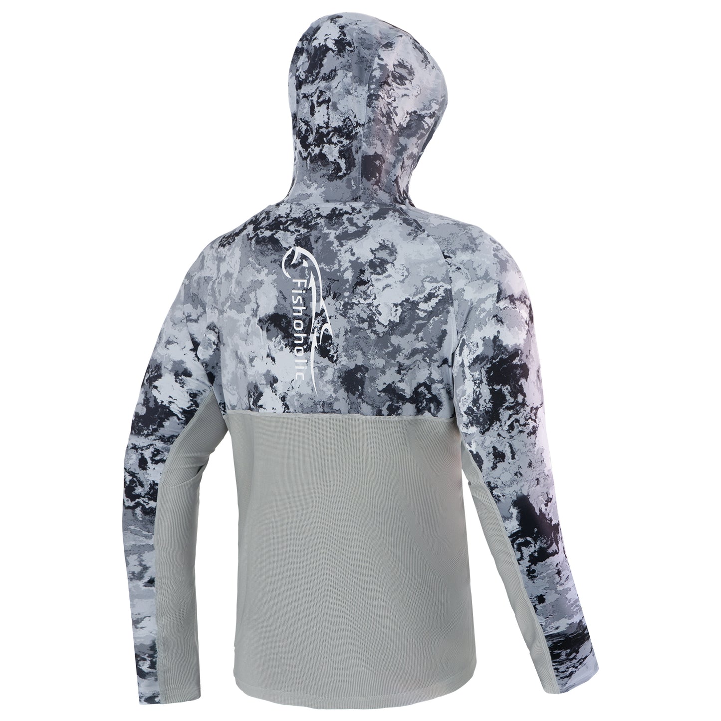 3 Colors - HOODIE - UPF50+ Performance Fishing Shirt - "Keg Fit" / Loose Style - Breathable - Quick Drying Sun Protection - water reflection print
