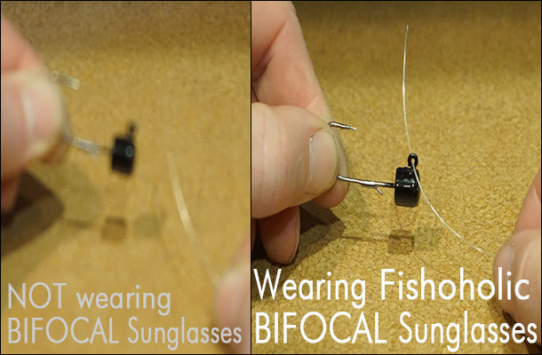 Fishoholic BI-FOCAL MB Frame AMBER LENS x2.5 reader - UV400 Polarized Fishing Sunglasses w' Reader