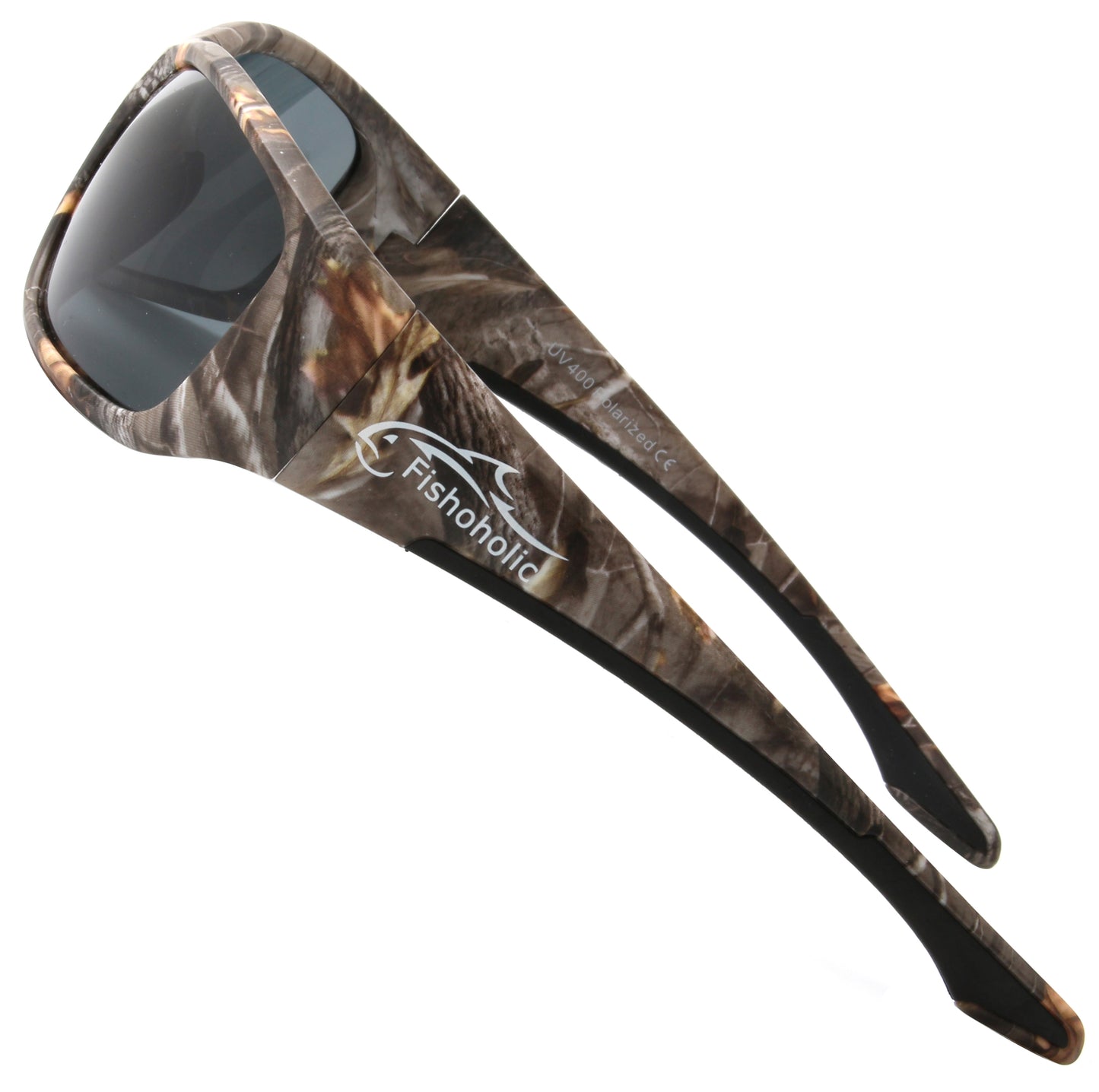 Fishoholic BI-FOCAL CAMO Frame x1.5 reader - UV400 Polarized Fishing Sunglasses w' Reader