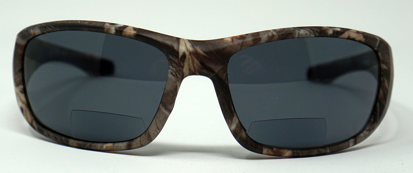 Fishoholic BI-FOCAL CAMO Frame x2.0 reader - UV400 Polarized Fishing Sunglasses w' Reader