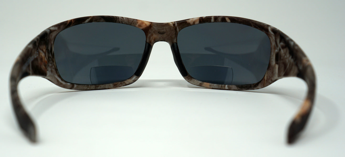Fishoholic BI-FOCAL CAMO Frame x2.0 reader - UV400 Polarized Fishing Sunglasses w' Reader