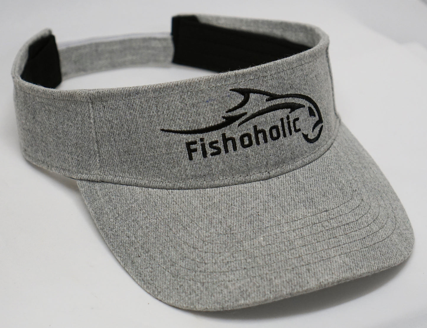 Fishoholic Visor ~ Adjustable Velcro Back Fishing Visor (1 size fits most)