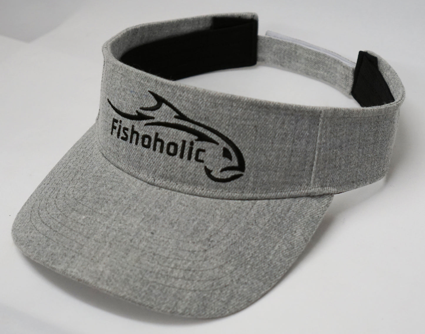 Fishoholic Visor ~ Adjustable Velcro Back Fishing Visor (1 size fits most)