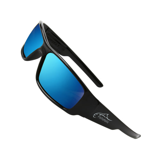 Fishoholic GB-BLU Sunglasses - UV400 Polarized Sunglasses w' Case & Pouch