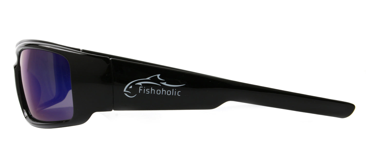 Fishoholic GB-BLU Sunglasses - UV400 Polarized Sunglasses w' Case & Pouch