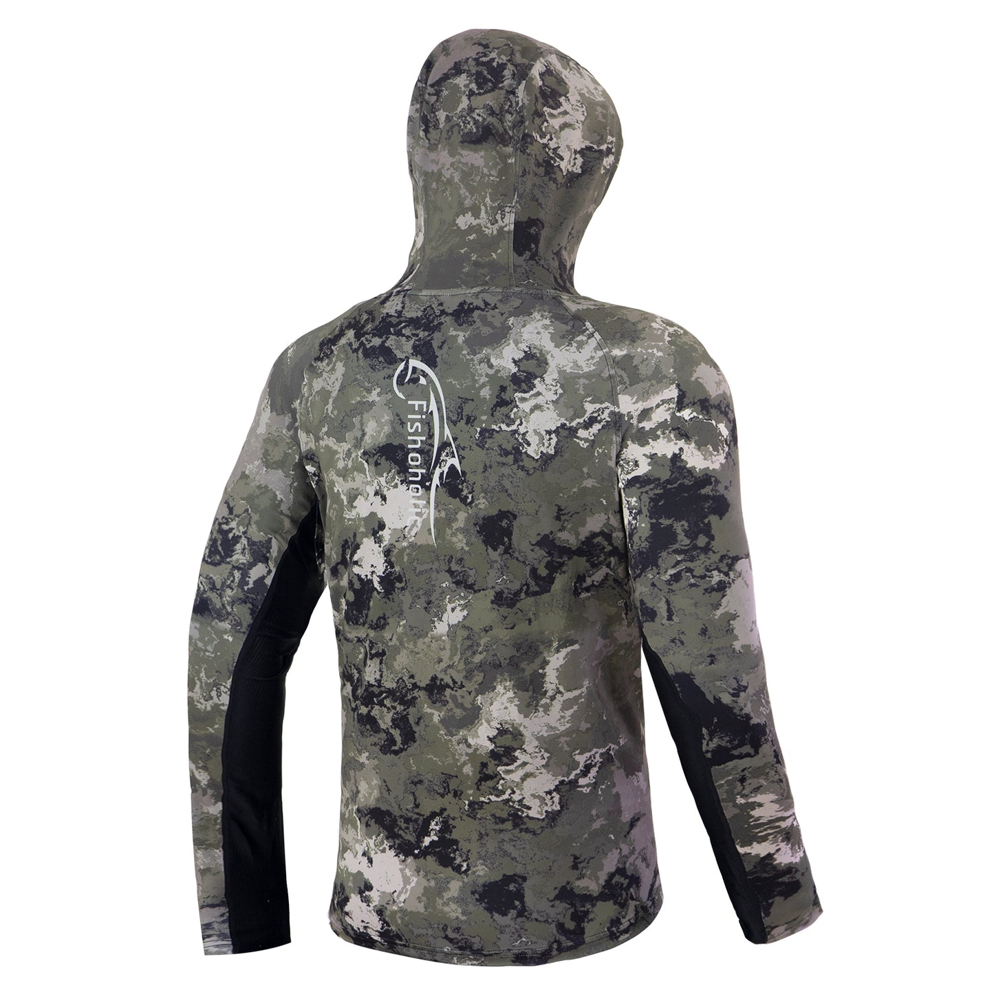 3 Colors - HOODIE - UPF50+ Performance Fishing Shirt - "Keg Fit" / Loose Style - Breathable - Quick Drying Sun Protection - water reflection print