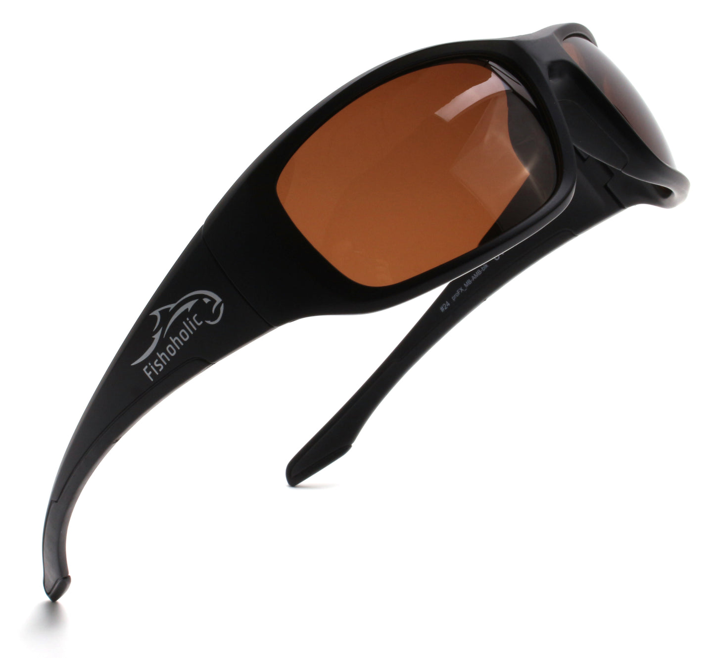 Fishoholic Black-Amber UV400 Pro Series Polarized Fishing Sunglasses
