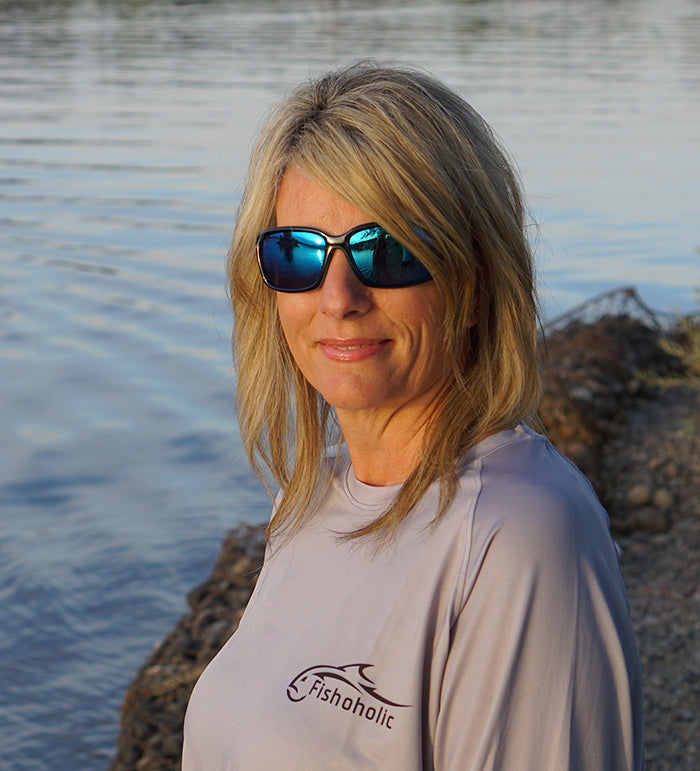 Fishoholic GB-BLU-blue Women's UV400 Polarized Fishing Sunglasses