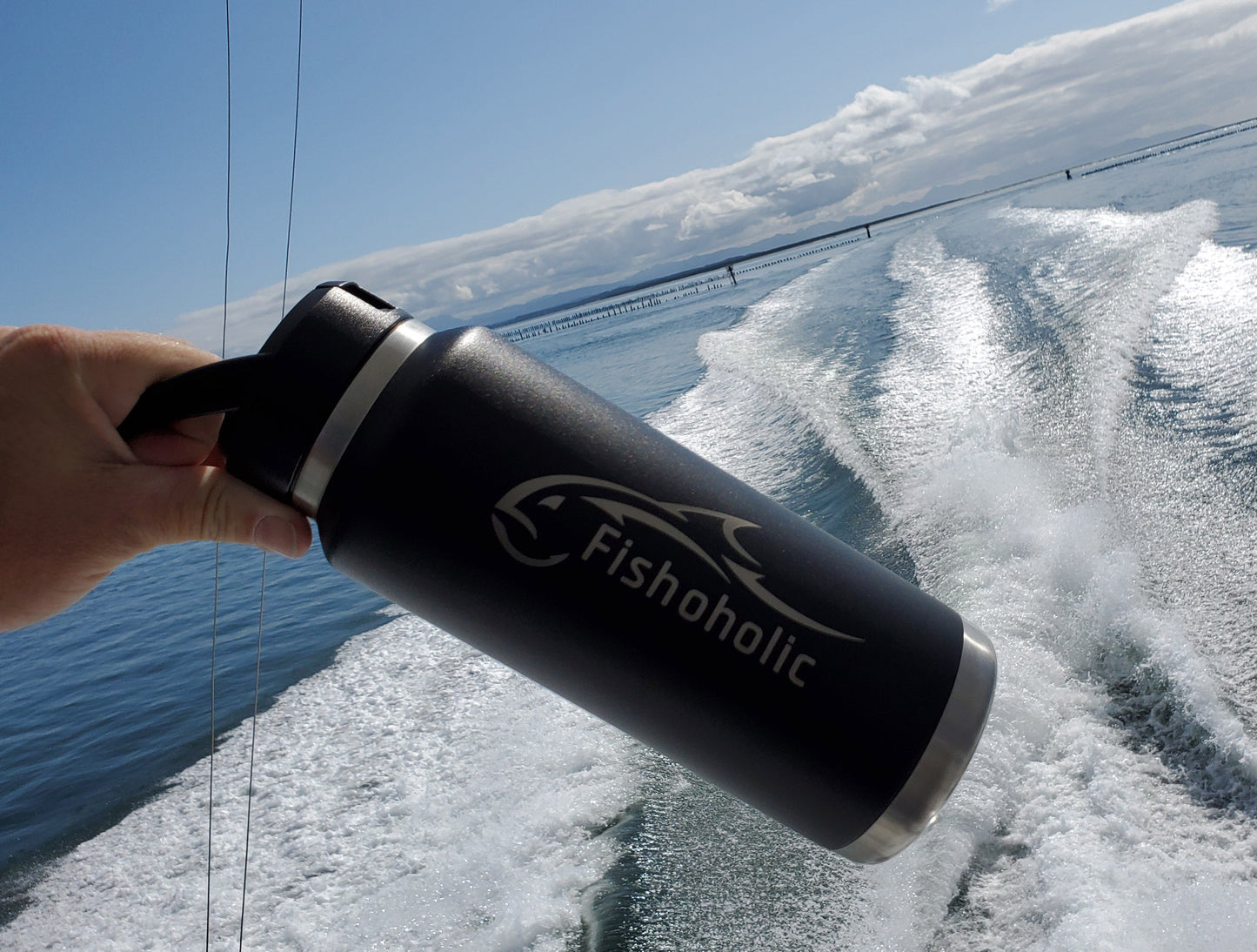 Fishoholic - 3 pack Bundle 20oz & 30oz & 36oz - 2 Tumblers w' Magnetic Slide Lid & KEG/Bottle - Double Wall Stainless Steel Vacuum Insulated