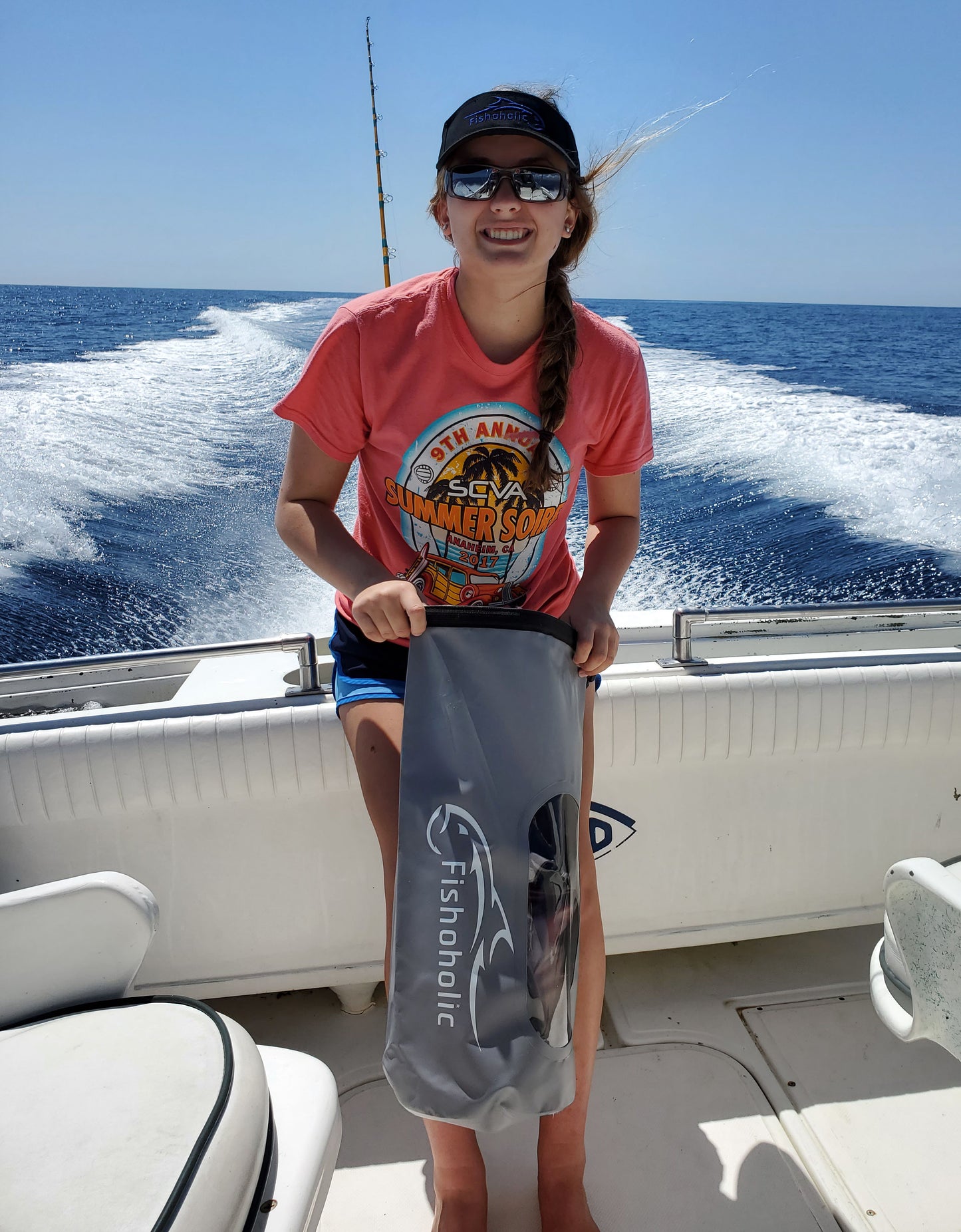 Fishoholic 5L Dry Bag - Semi-Clear Waterproof Gear Bags - Fail-Safe Snap - Tough & Durable