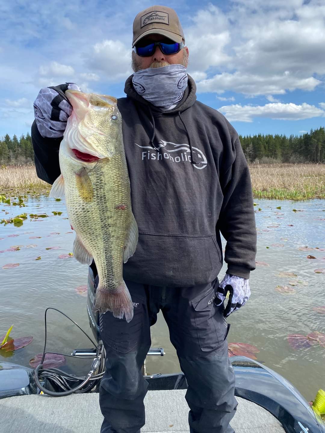 Fishoholic cwGLV-XL Cold-Weather Super-Sticky Fishing Gloves - 3 pull-back tips - tie lures & use phone