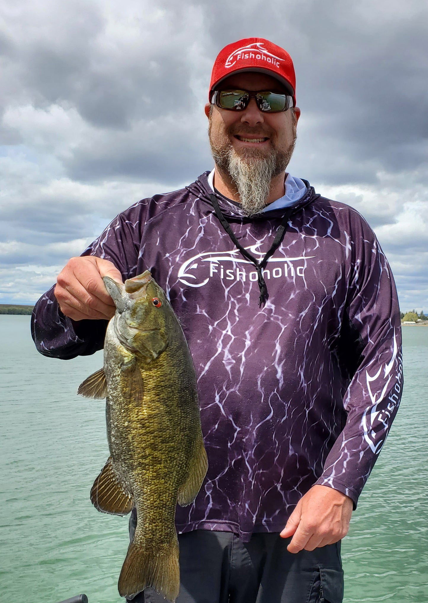 3 Colors - HOODIE - UPF50+ Performance Fishing Shirt - "Keg Fit" / Loose Style - Breathable - Quick Drying Sun Protection - water reflection print
