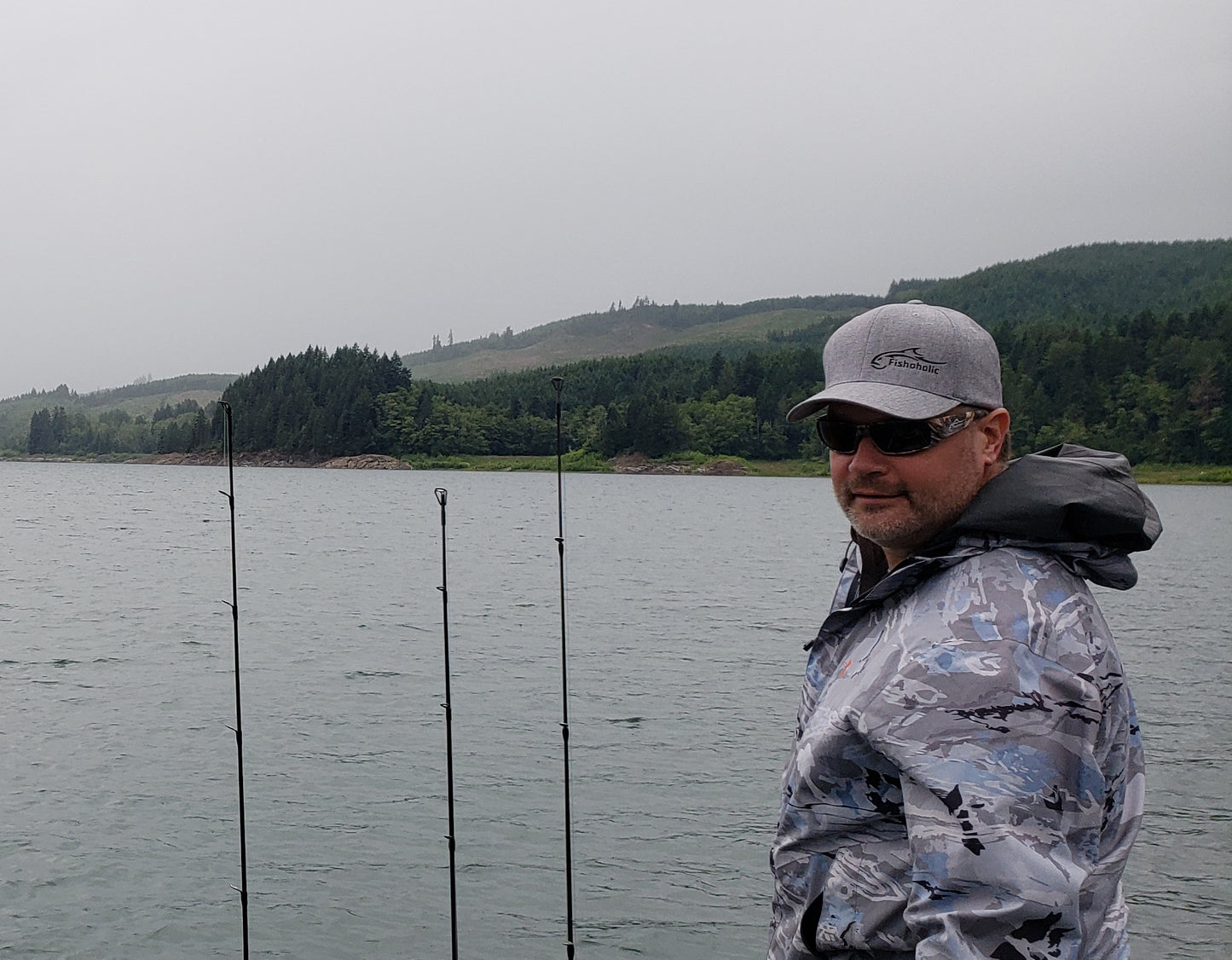 Fishoholic FlexFit LG-LG-L/XL Fishing Hat – Semi-Fitted Fishing Hat (FF-LGLG-LXL)