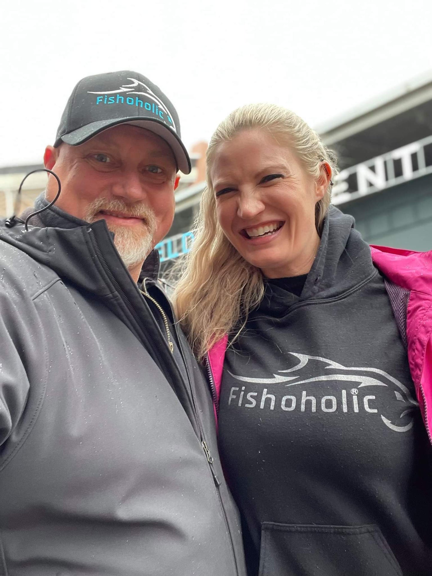 Fishoholic FlexFit Blk-BLU-L/XL Fishing Hat – Semi-Fitted Fishing Hat (FF-BLU-LXL)