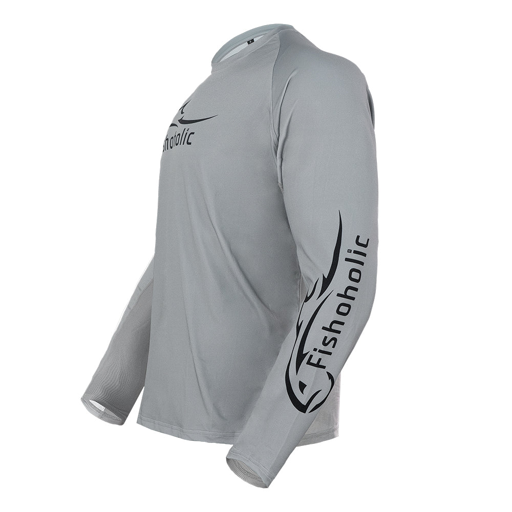 2pk Bundle: UPF50 Shirt & UV400 Sunglasses - pro-GB-BLU-gry Polarized Sunglasses & UPF50 Performance Fishing Shirt - Long Sleeve - Loose Fit - Breathable - Quick Drying Sun Protection