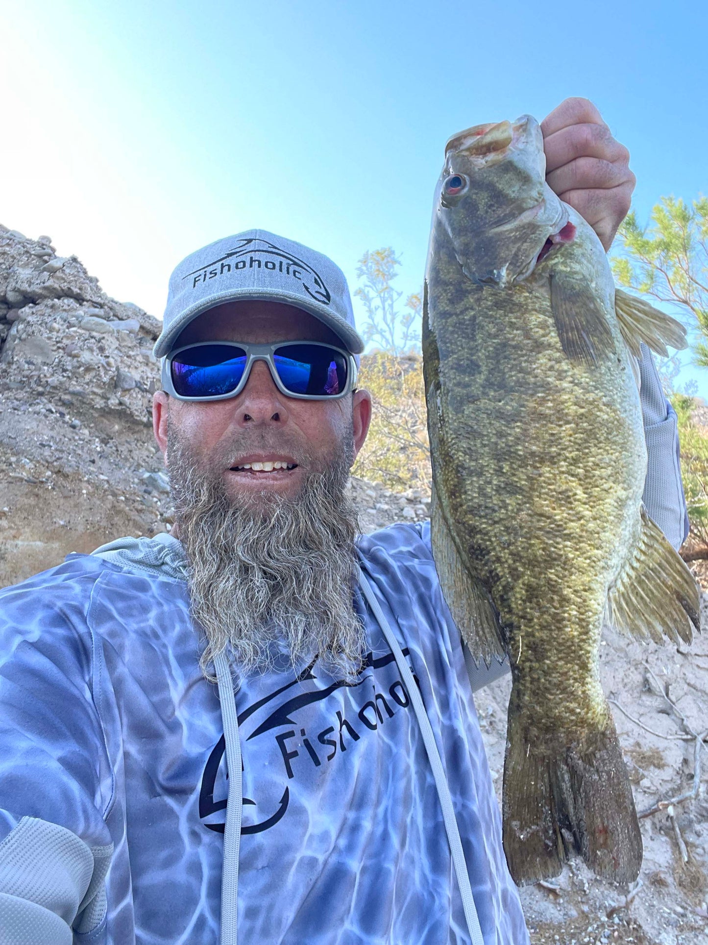 2 Colors - MESH HOODIE - UPF50+ Performance Fishing Shirt - "Keg Fit" Loose Style - Breathable - Quick Drying Sun Protection - water reflection print