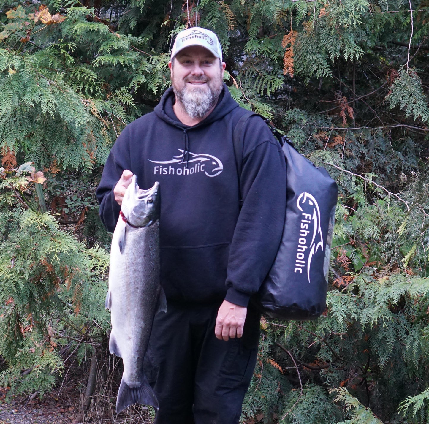 Fishoholic 30L Dry Bag - Clear Window Waterproof Gear Bags - Fail-Safe Snap - Tough & Durable