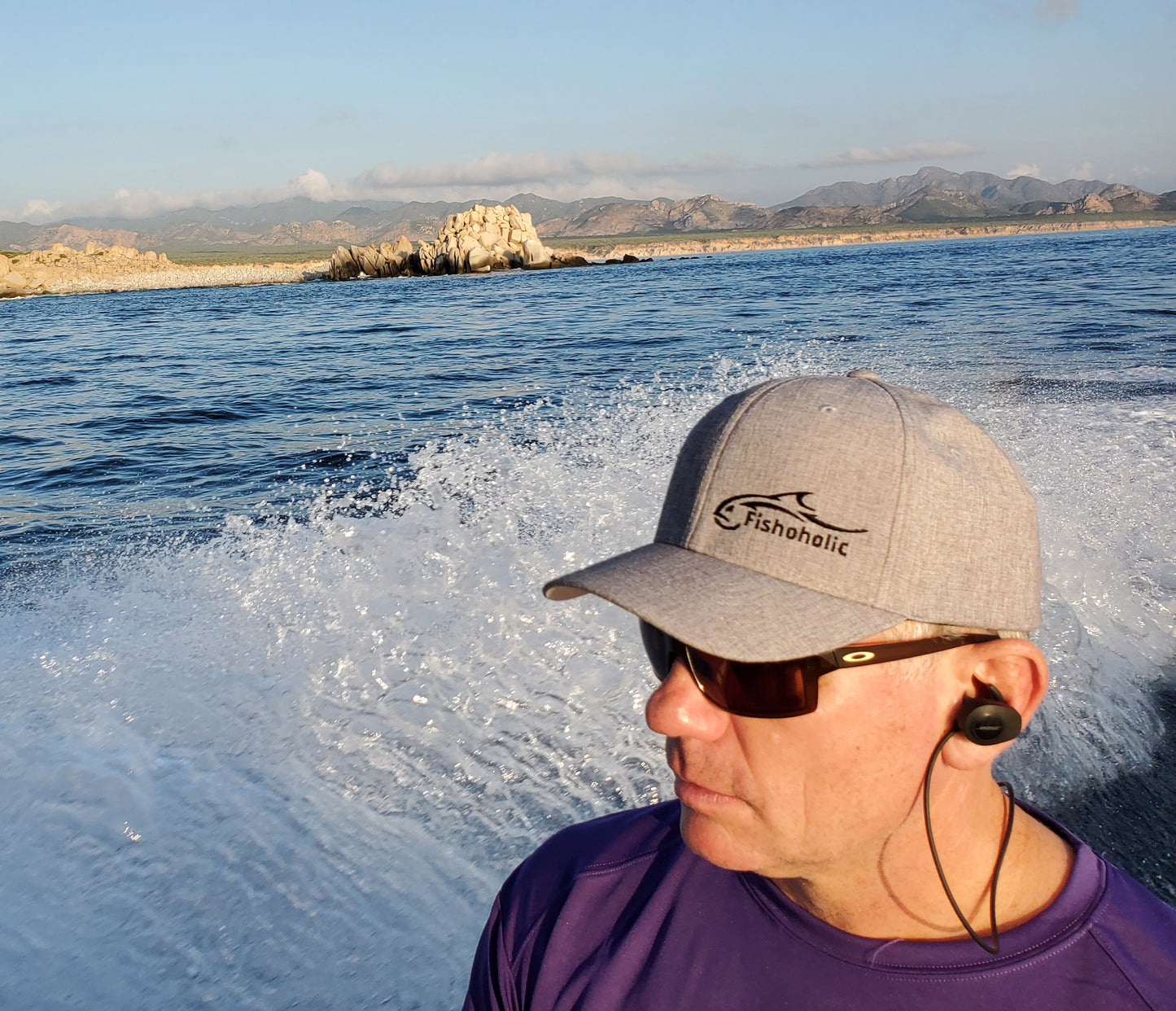 Fishoholic FlexFit LG-LG-L/XL Fishing Hat – Semi-Fitted Fishing Hat (FF-LGLG-LXL)