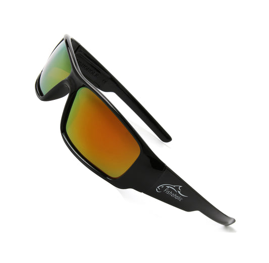 Fishoholic GB-Fire Sunglasses - UV400 Polarized Sunglasses w' Case & Pouch