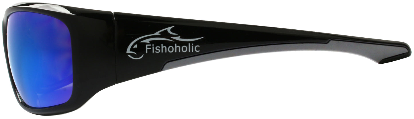 Fishoholic GB-BLU-gry UV400 Pro Series Polarized Fishing Sunglasses