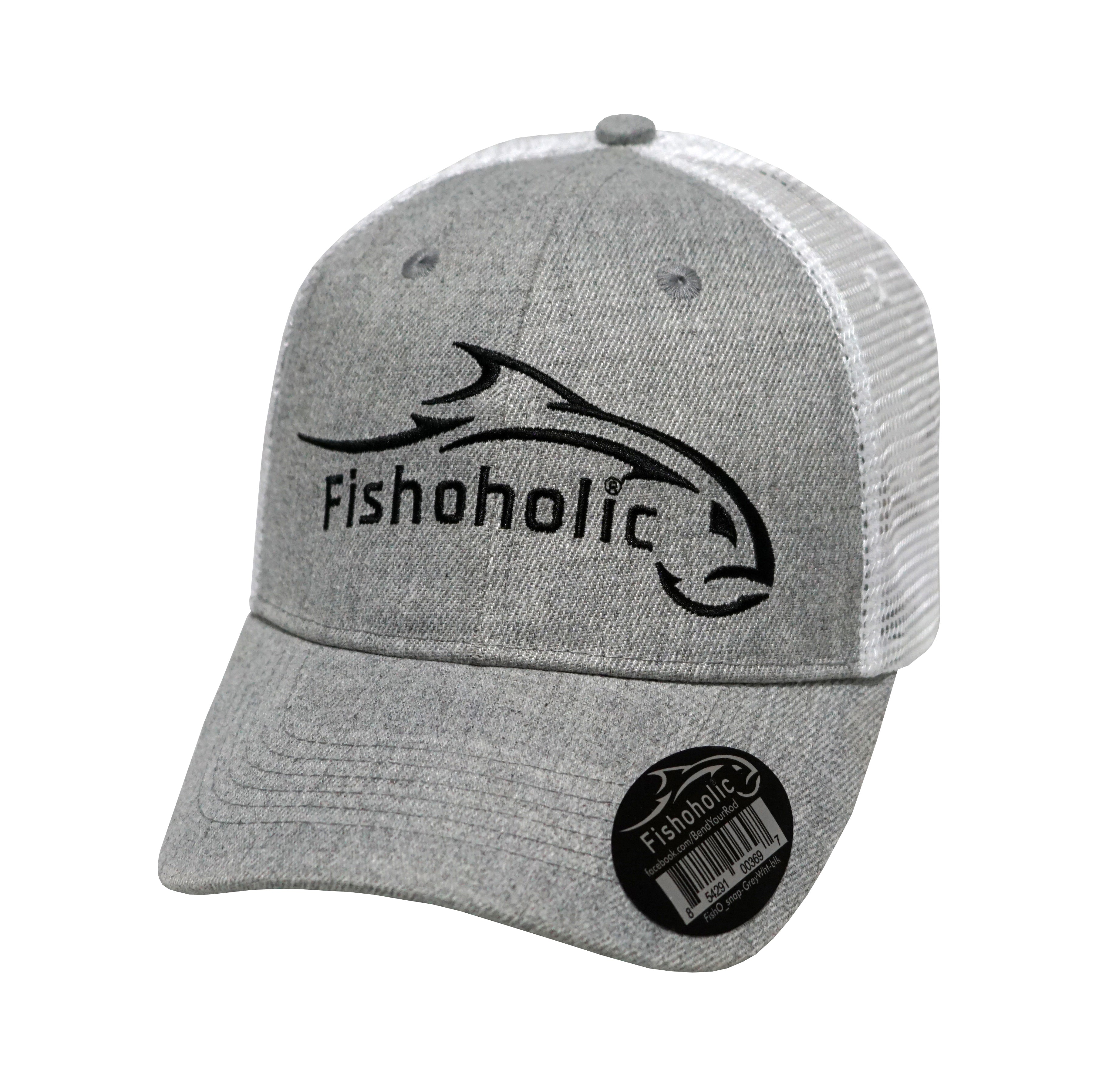 Here Fishy Fishy Fishy Twill Cap - Fishing Hook High-Profile Snapback Hat -  Fishing Lover Trucker Hat