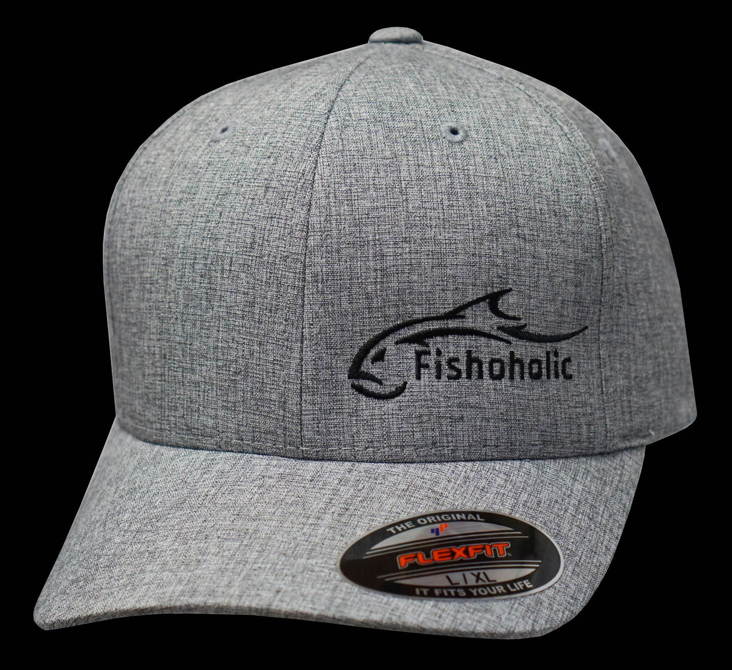 Fishoholic FlexFit LG-LG-L/XL Fishing Hat – Semi-Fitted Fishing Hat (FF-LGLG-LXL)