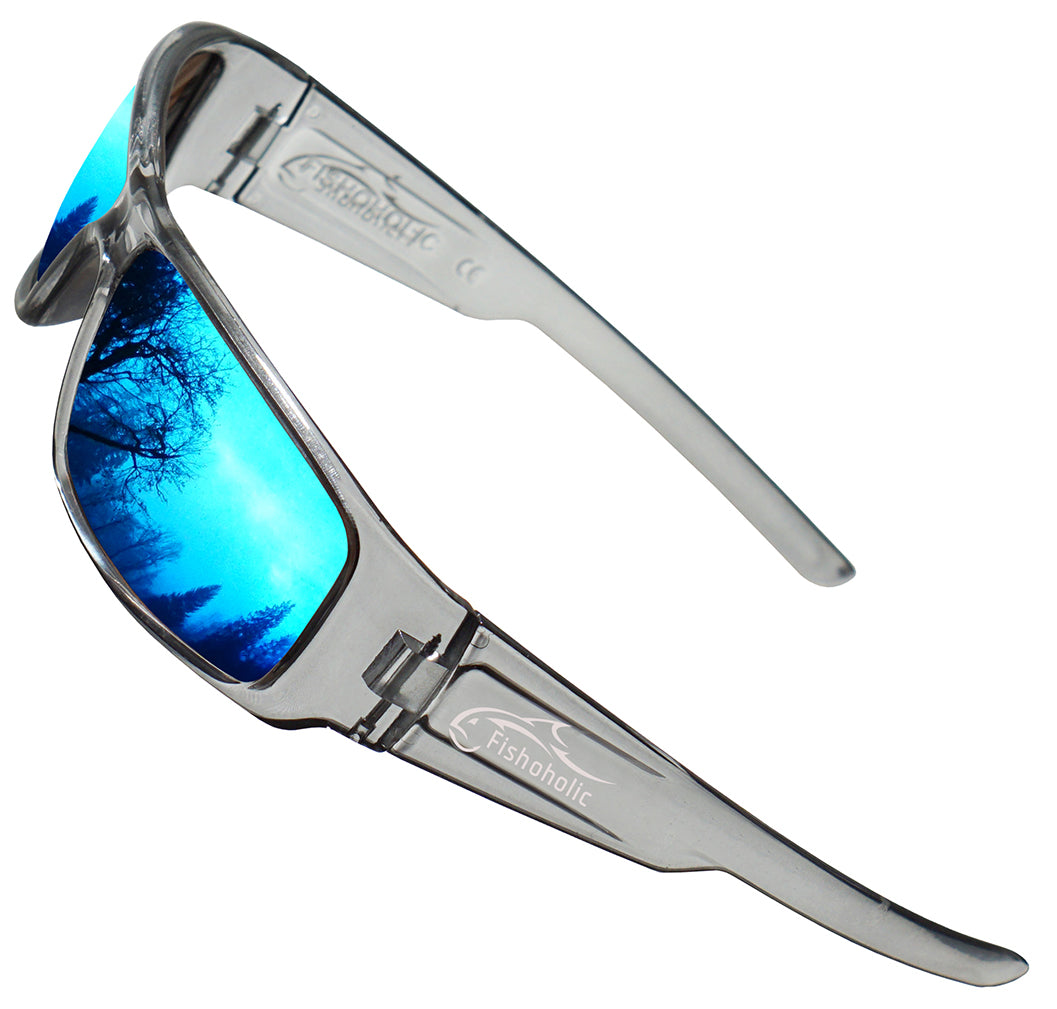Fishoholic ICE-BLU Sunglasses - UV400 Polarized Sunglasses w' Case & Pouch