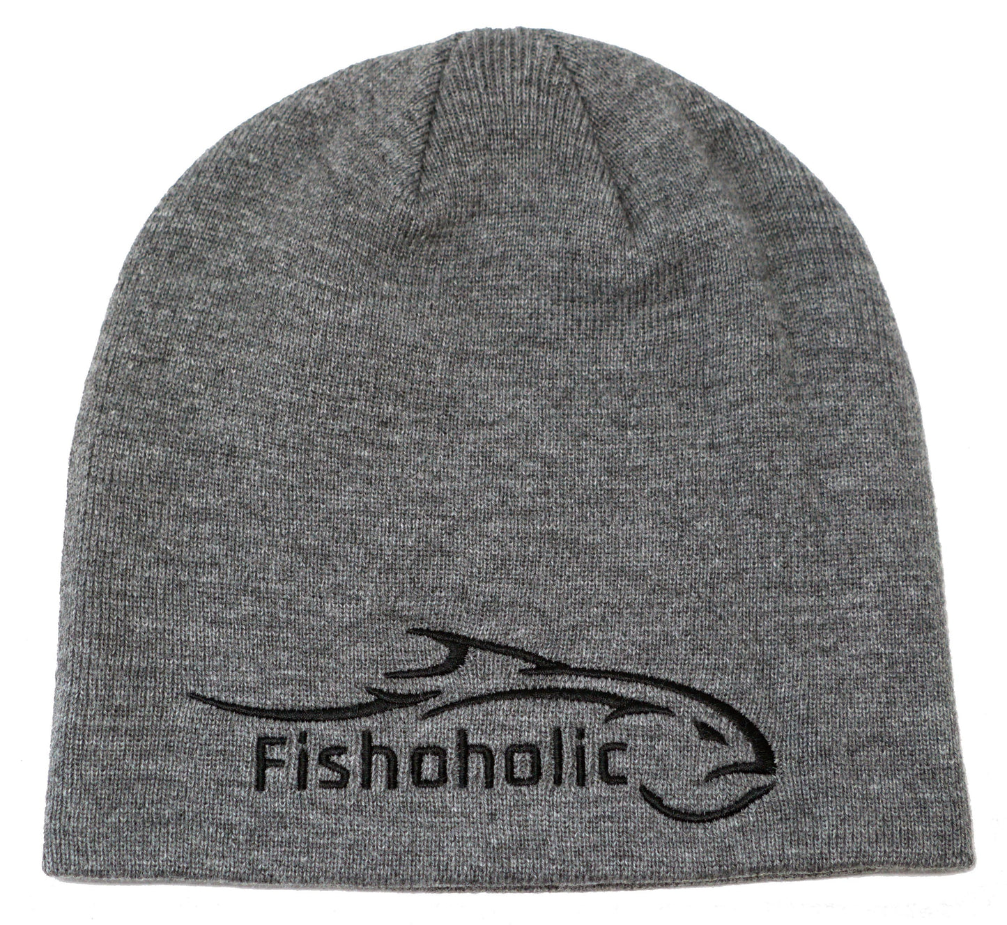 Fishoholic Fishing Skull Cap - Beanie - Watch Cap - Stocking Hat - Embroidered Logo