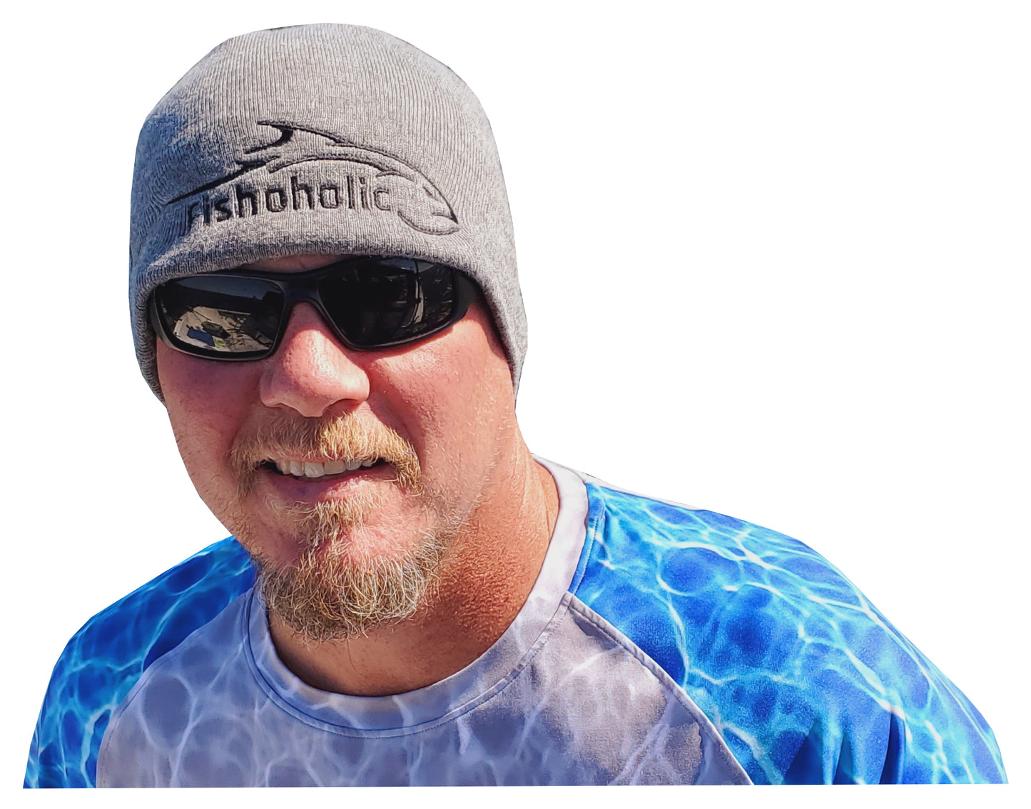 Fishoholic Fishing Skull Cap - Beanie - Watch Cap - Stocking Hat - Embroidered Logo