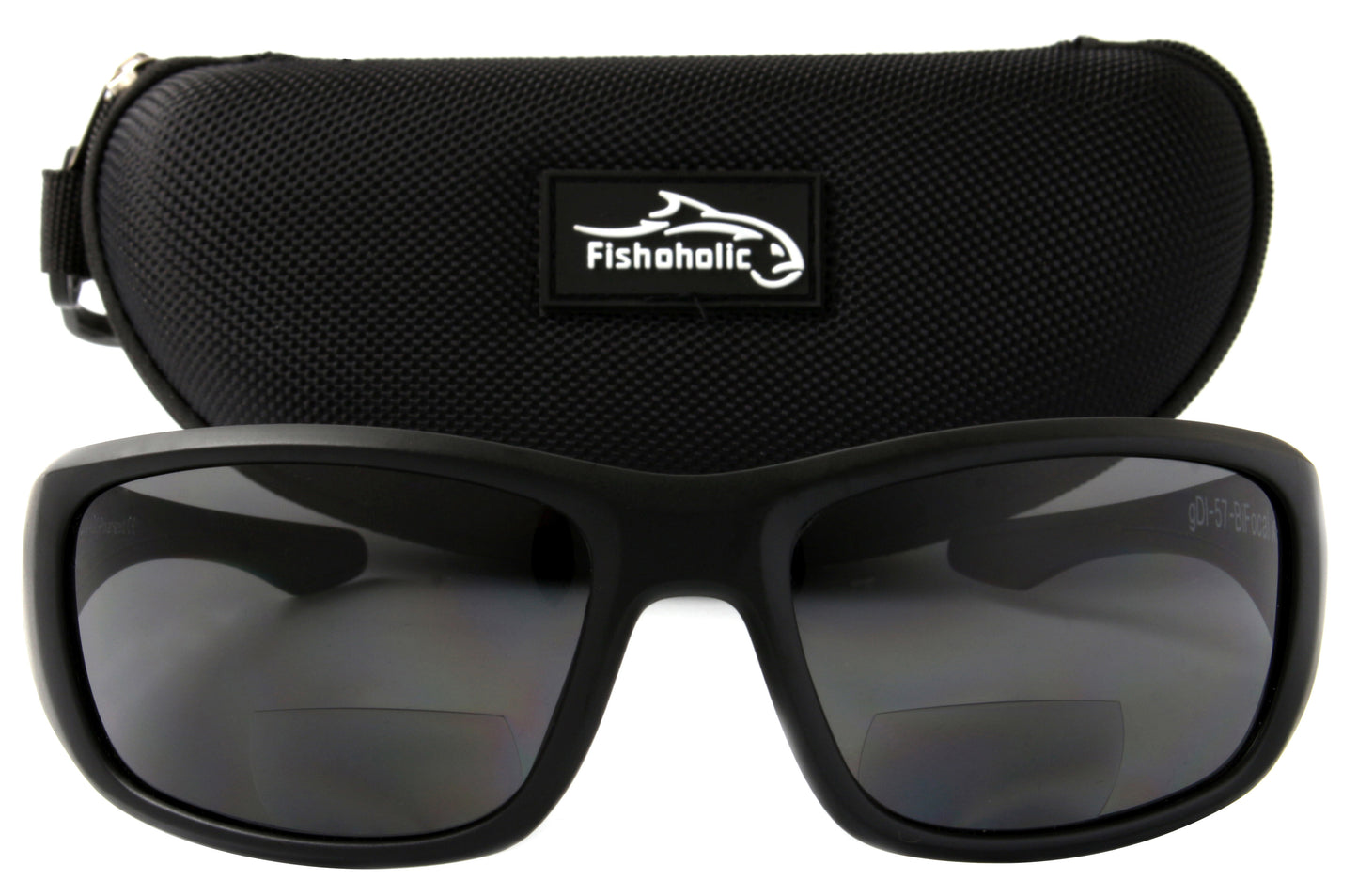 Fishoholic BI-FOCAL x2.0-MB-MB-gry UV400 Polarized Fishing Sunglasses w' x2.0 Reader