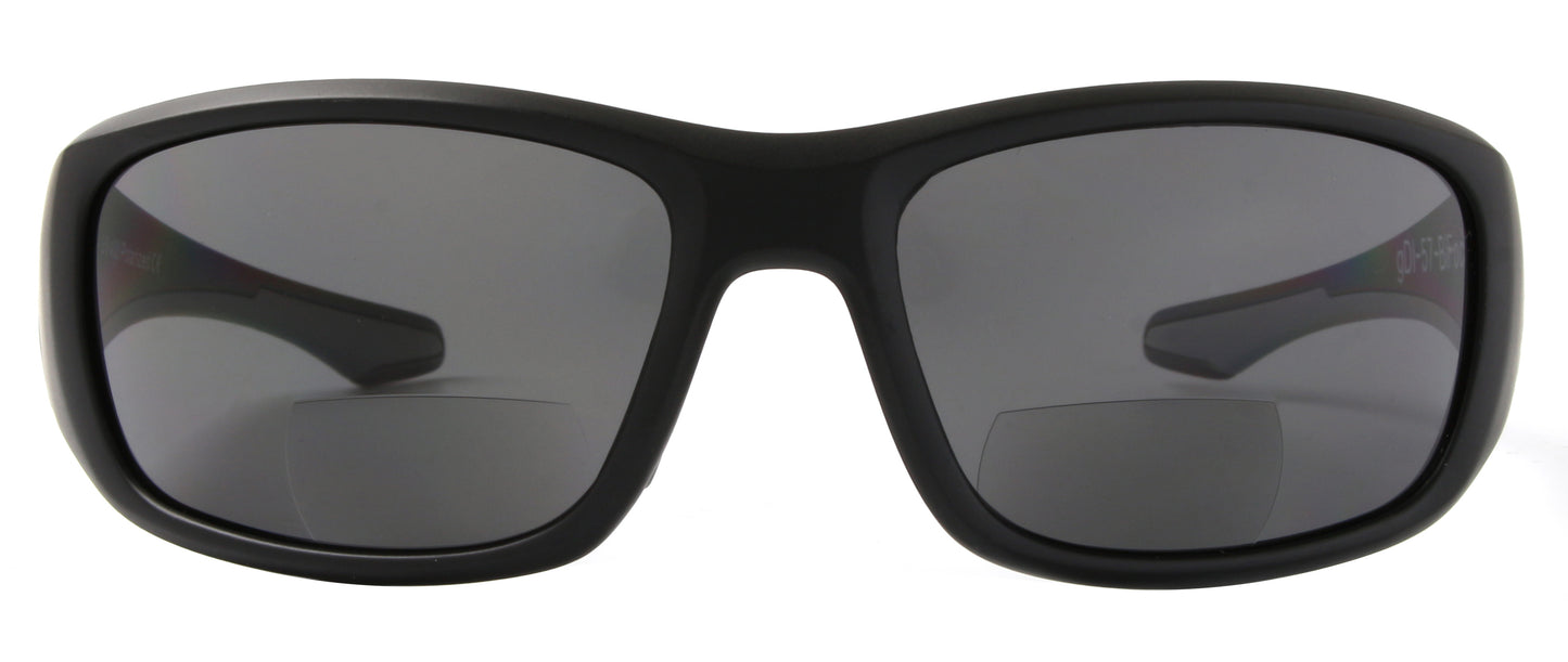 Fishoholic BI-FOCAL x2.0-MB-MB-gry UV400 Polarized Fishing Sunglasses w' x2.0 Reader