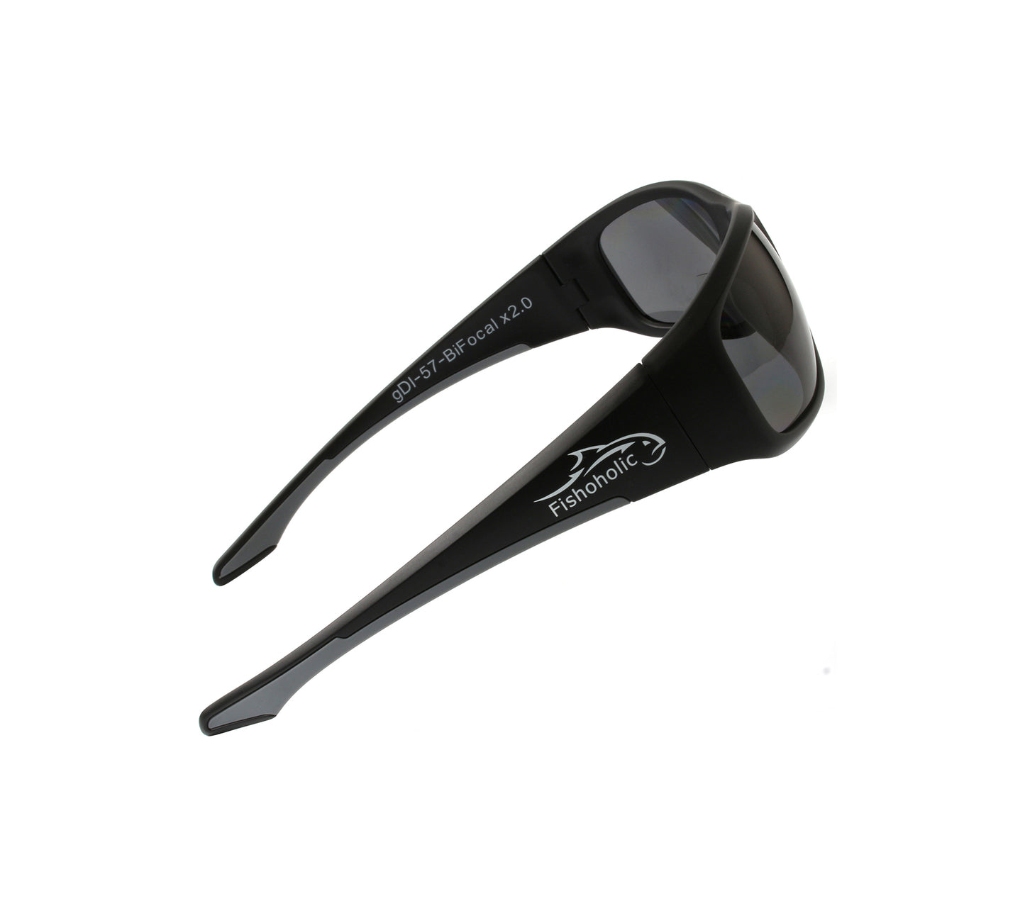 Fishoholic BI-FOCAL x2.0-MB-MB-gry UV400 Polarized Fishing Sunglasses w' x2.0 Reader