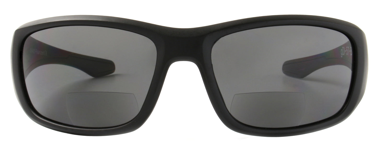 Fishoholic BI-FOCAL x2.5-MB-MB-blk UV400 Polarized Fishing Sunglasses w' x2.5 Reader