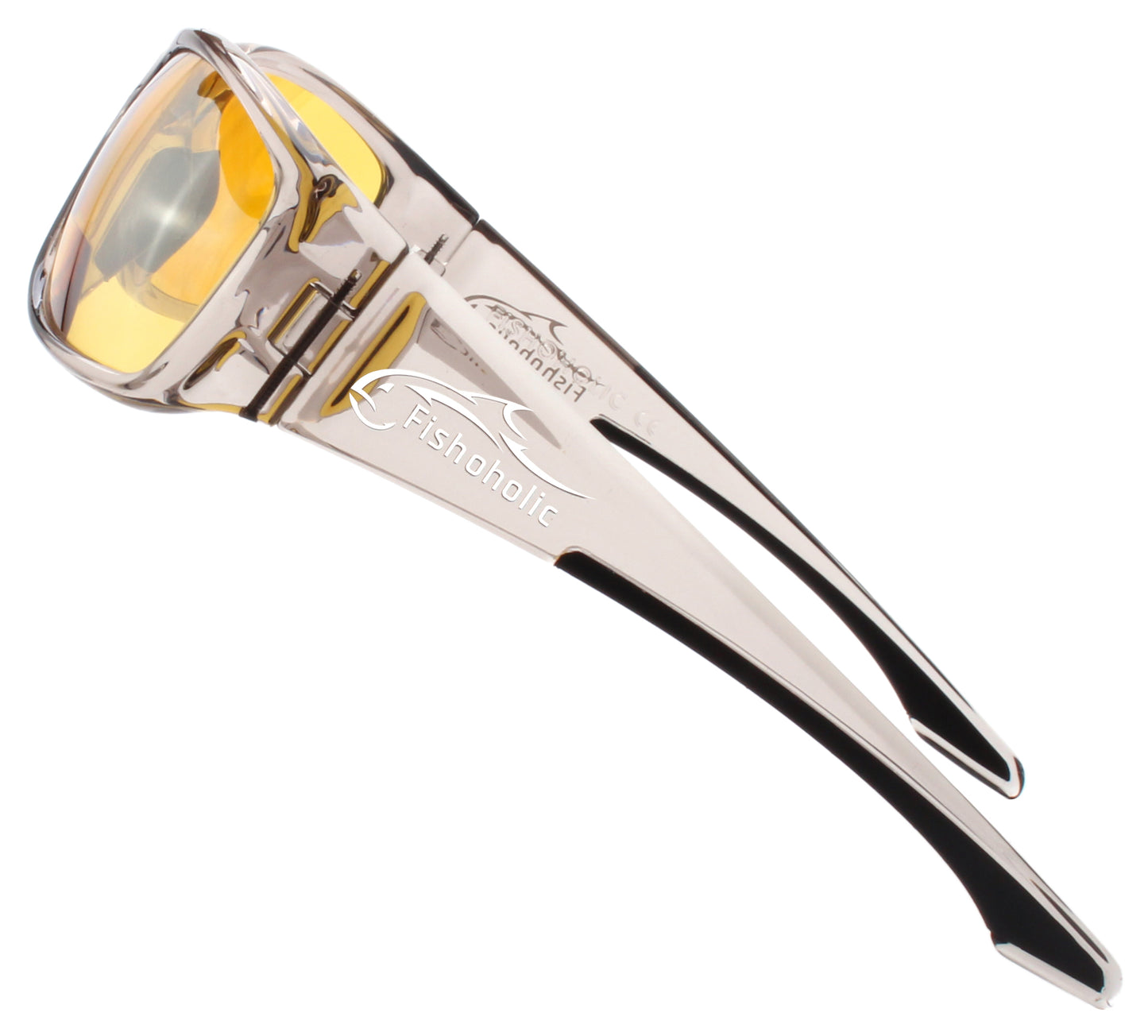 Fishoholic BI-FOCAL x2.5-ICE-Vision-blk UV400 Polarized Fishing Sunglasses w' x1.5 Reader