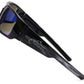 Fishoholic BlkStk-BLU Sunglasses - UV400 Polarized Sunglasses w' Case & Pouch
