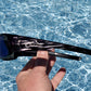 Fishoholic BlkStk-BLU Sunglasses - UV400 Polarized Sunglasses w' Case & Pouch