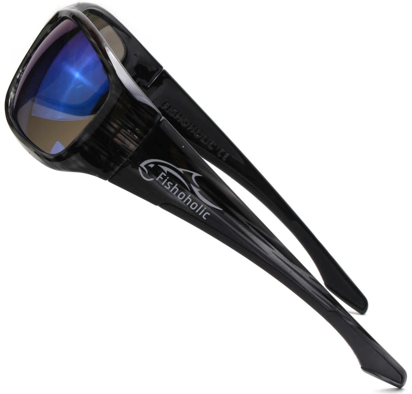 Fishoholic BlackStreak-BlueMrr UV400 Pro Series Polarized Fishing Sunglasses