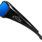Fishoholic Black-BlueMrr UV400 Pro Series Polarized Fishing Sunglasses