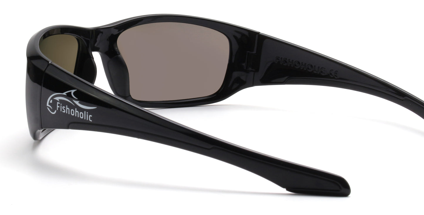 Fishoholic Black-BlueMrr UV400 Pro Series Polarized Fishing Sunglasses
