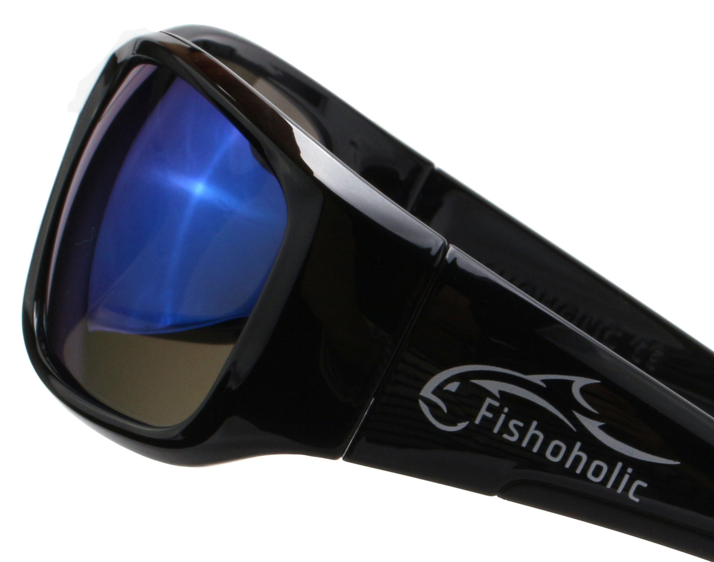Fishoholic Black-BlueMrr UV400 Pro Series Polarized Fishing Sunglasses