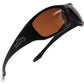 Fishoholic Black-Amber UV400 Pro Series Polarized Fishing Sunglasses