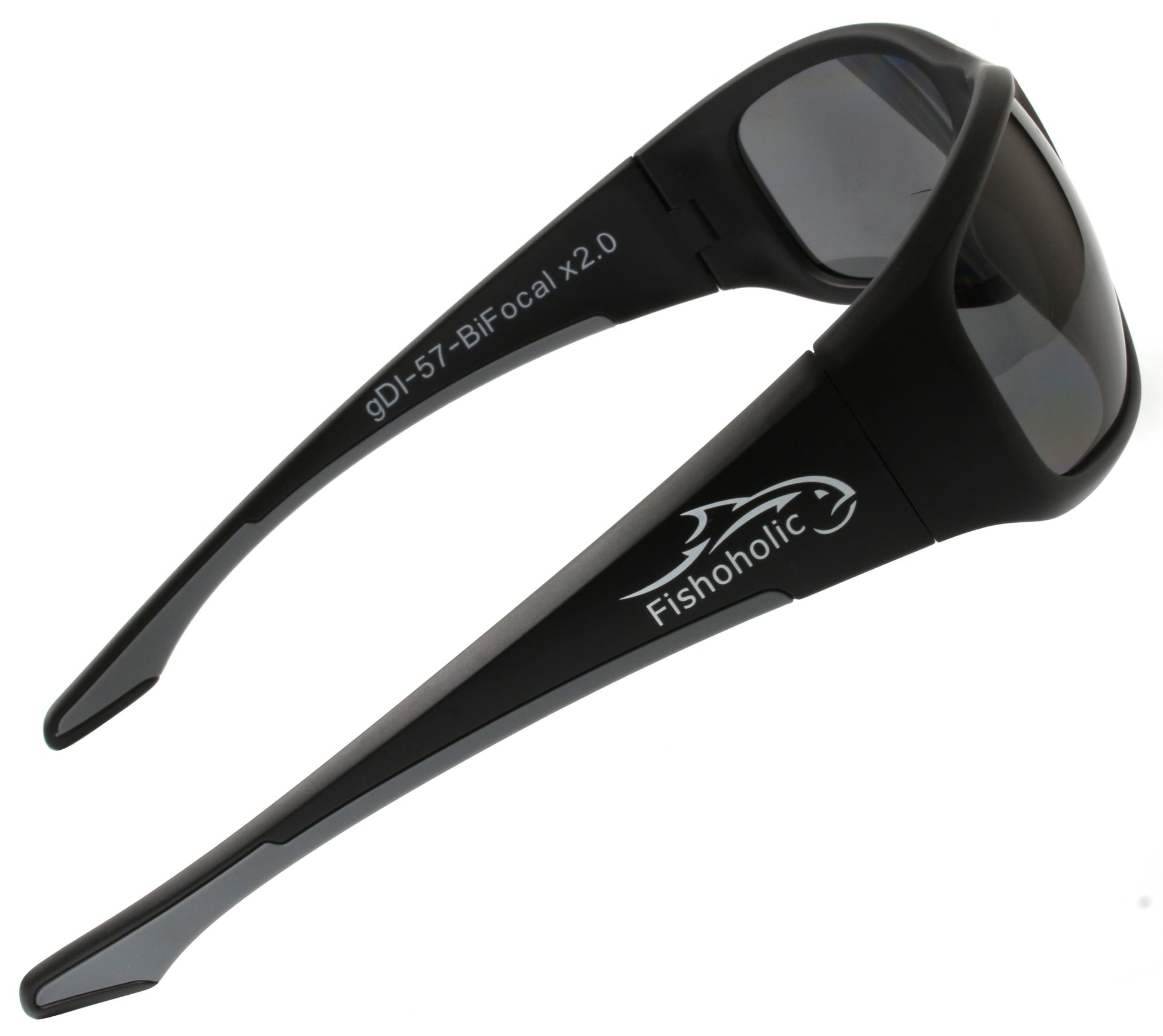 Fishoholic Polarized Bi-Focal Fishing Sunglasses with Reader Magnification (1.5x, 2.0x, 2.5x Options) and UV400 Protection