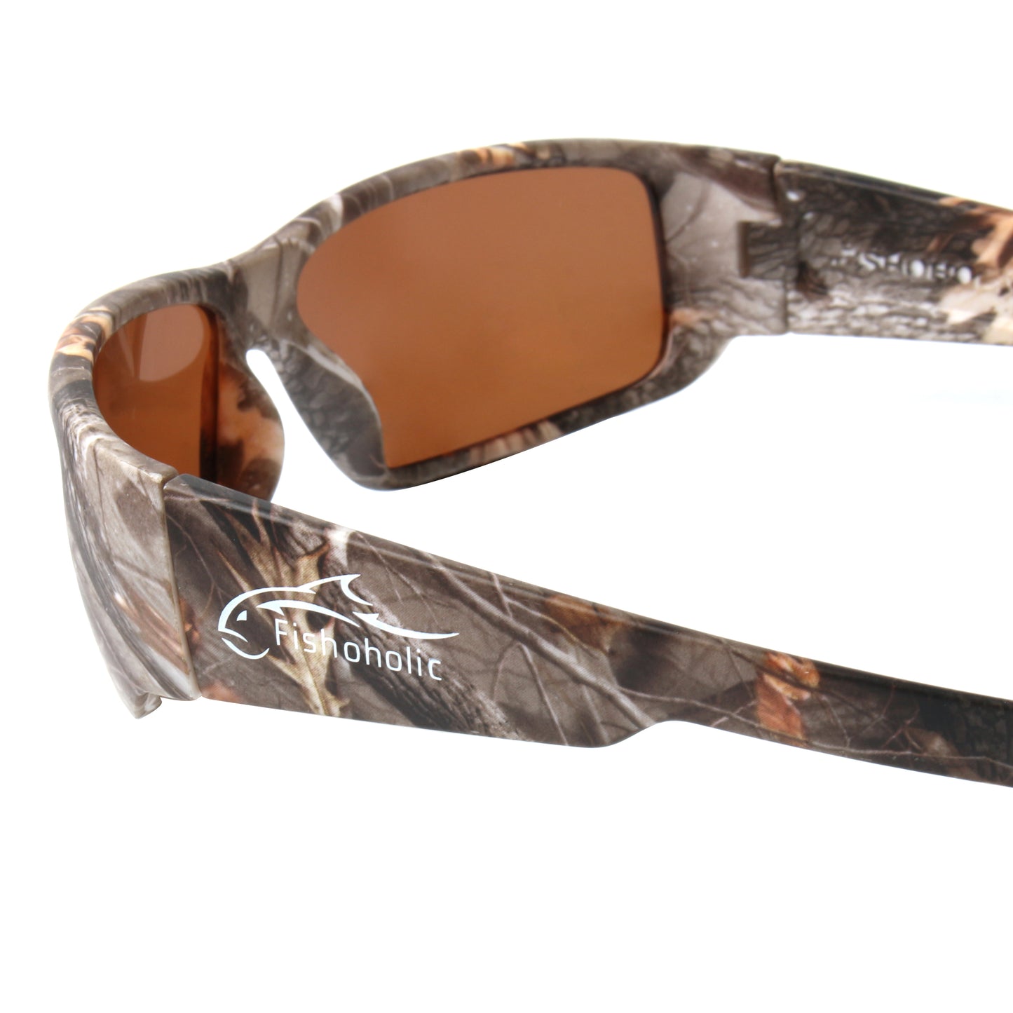 Fishoholic CAMO-Amb Sunglasses - UV400 Polarized Sunglasses w' Case & Pouch