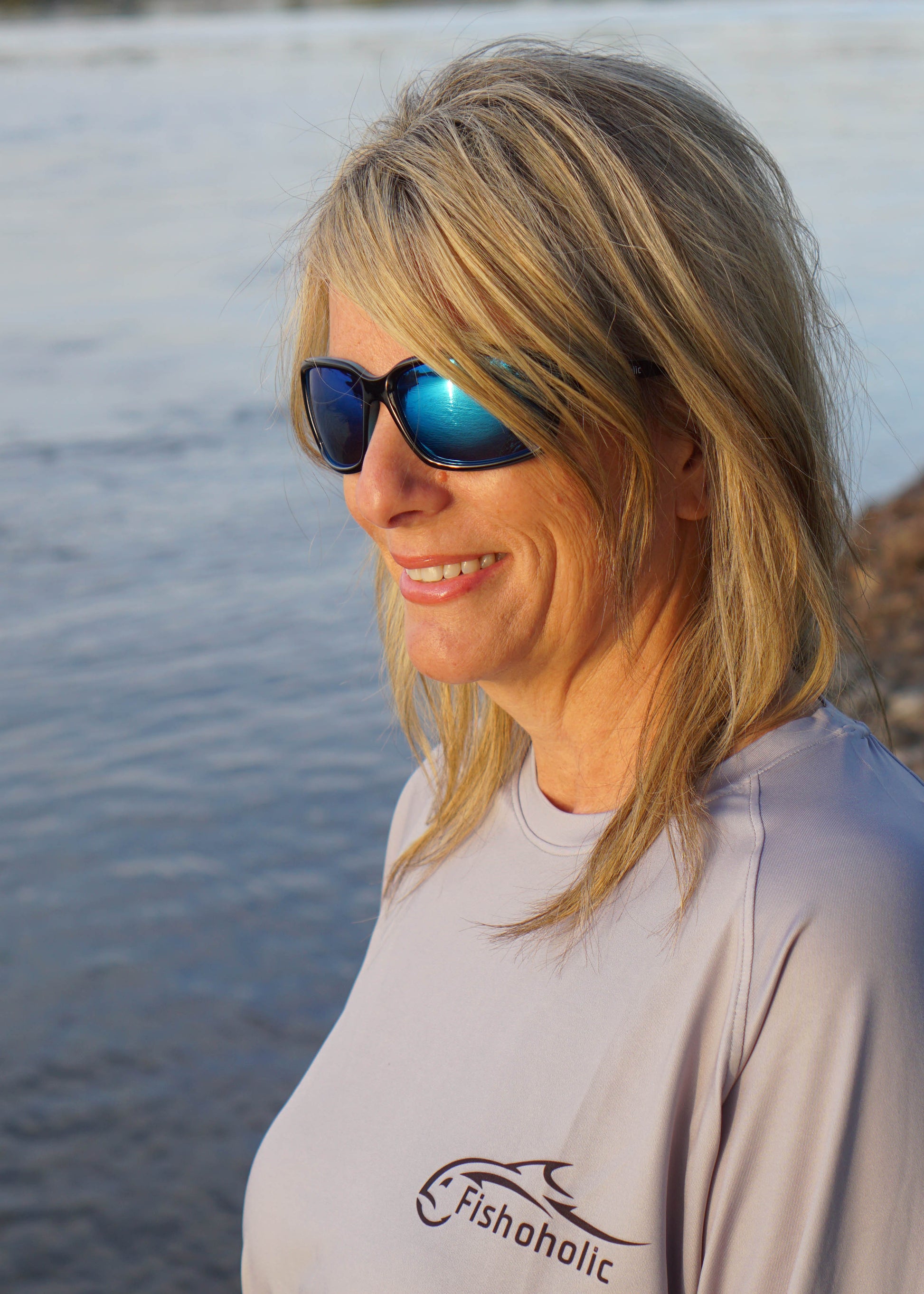 Fishoholic GB-BLU-blue Women's UV400 Polarized Fishing Sunglasses